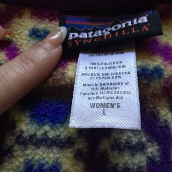 Patagonia Synchilla Snap-T Fleece Pullover Aberdeen Blue Butterfly - Picture 6 of 7